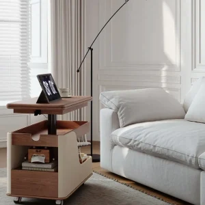 Convertible Lift-Top Coffee Table - Walnut Finish