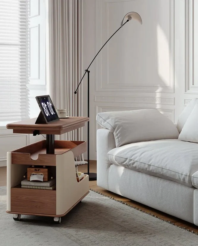 Convertible Lift-Top Coffee Table - Walnut Finish - Image 3