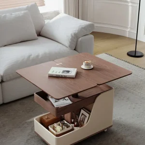 Convertible Lift-Top Coffee Table - Walnut Finish