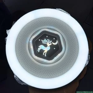 LED Ceiling Light – Decorative Reindeer & Moon Tri-Color Design – Indoor Kids Bedroom & Living Room Fixture