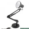 Black Desk Lamp – Adjustable LED Lighting with Sturdy Desk Clamp – Office & Study Table Lamp