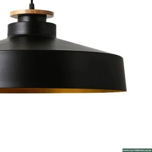 Nordic Ceiling Pendant Light – Black Modern Dome Design for Stylish Ambient Lighting – Indoor Hanging Fixture