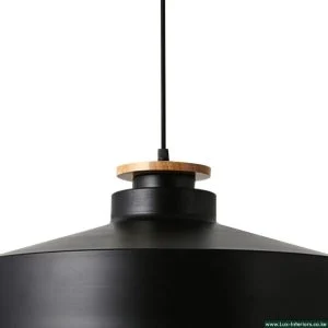 Nordic Ceiling Pendant Light – Black Modern Dome Design for Stylish Ambient Lighting – Indoor Hanging Fixture
