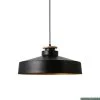 Nordic Ceiling Pendant Light – Black Modern Dome Design for Stylish Ambient Lighting – Indoor Hanging Fixture