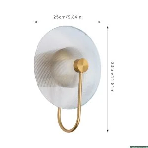 Miumaeov Wall Sconce – Modern Round Disc Design for Bedroom Lighting – Indoor Decorative Wall Lamp