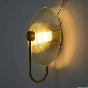 Miumaeov Wall Sconce – Modern Round Disc Design for Bedroom Lighting – Indoor Decorative Wall Lamp