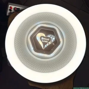 LED Ceiling Light – Modern Sweet Love Tri-Color Design for Bedroom Ambience – Indoor Kids & Adult Room Fixture