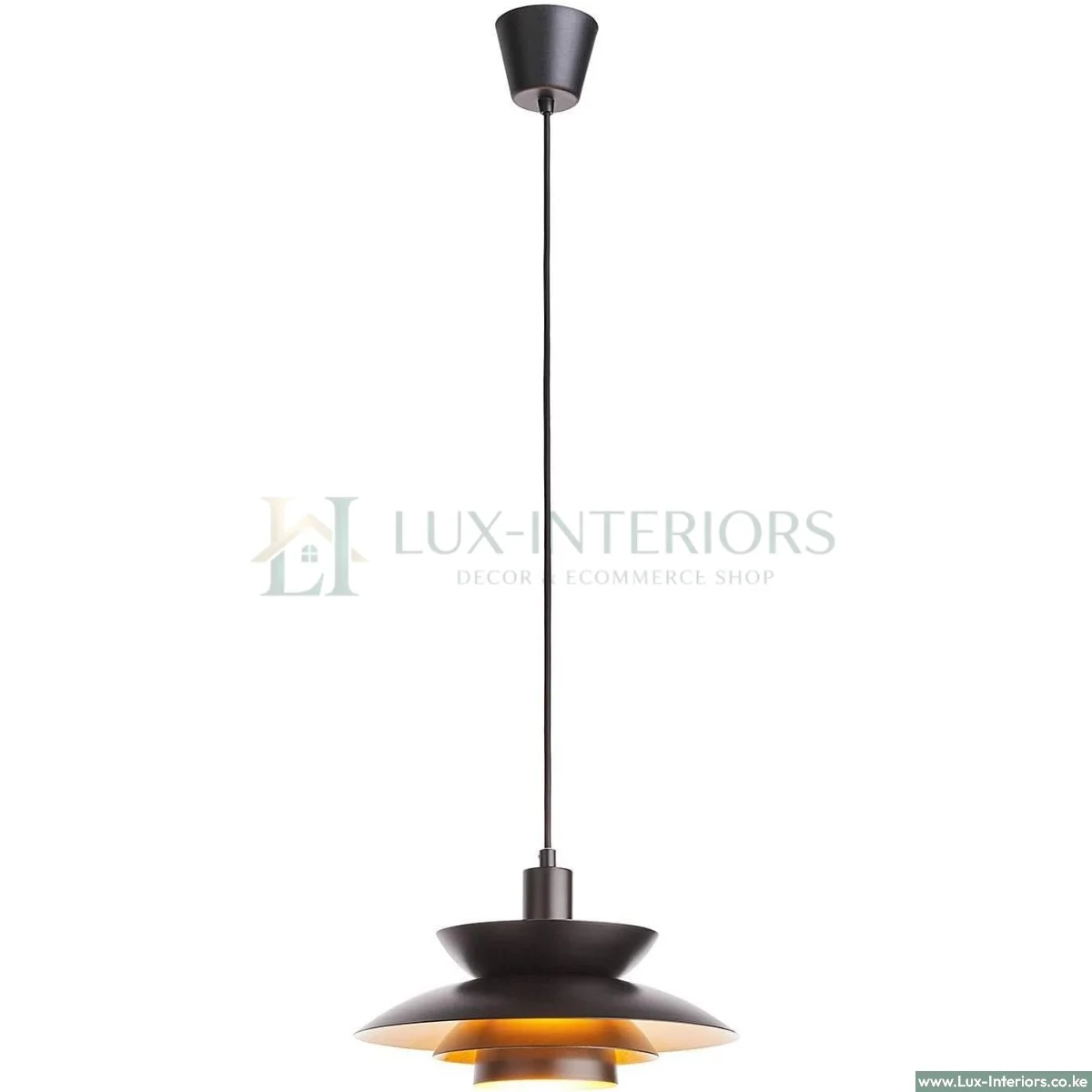 Scandinavian Pendant Light – Nordic 3-Layer Shade Design for Soft Ambient Lighting – Single Drop Ceiling Fixture - Image 2