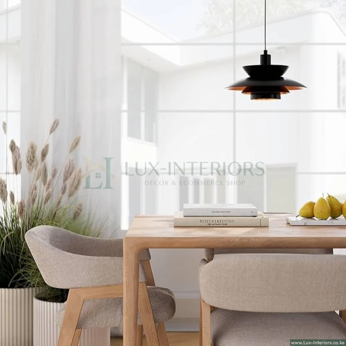 Scandinavian Pendant Light – Nordic 3-Layer Shade Design for Soft Ambient Lighting – Single Drop Ceiling Fixture - Image 4