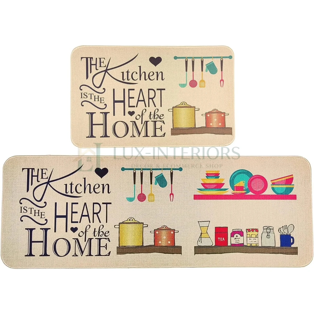 Kitchen Floor Mats Set – Non-Slip Cushioned Mats with Strong Rubber Backing – Set of 2 for Sink & Cooking Areas - Image 3