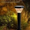 Solar Garden Light – Tri-Color LED for Landscape Pathway Lighting – Waterproof Outdoor Yard Fixture
