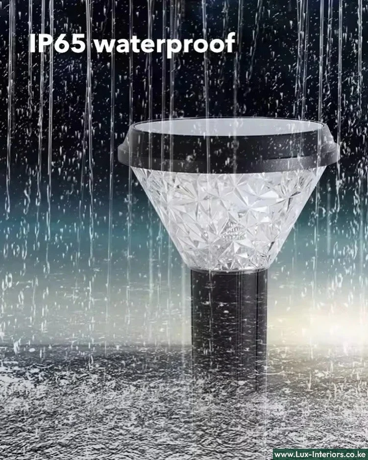 Solar Garden Light – Tri-Color LED for Landscape Pathway Lighting – Waterproof Outdoor Yard Fixture - Image 3