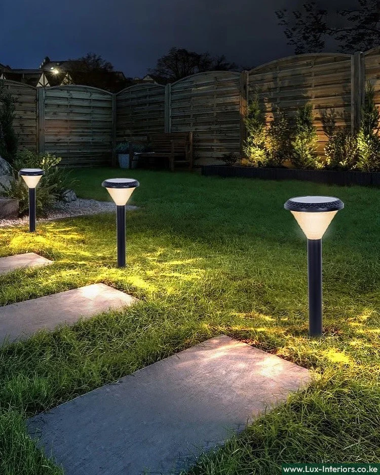 Solar Garden Light – Tri-Color LED for Landscape Pathway Lighting – Waterproof Outdoor Yard Fixture - Image 2
