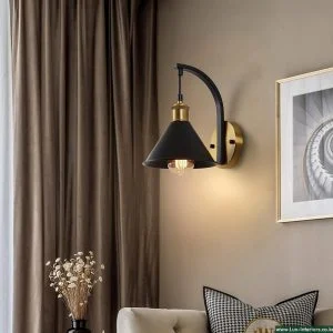 Wall Sconce Lamp – Vintage Industrial Design for Ambient Lighting – Indoor Bedroom & Living Room Fixture