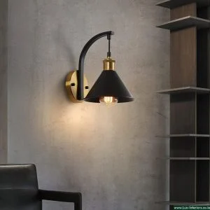 Wall Sconce Lamp – Vintage Industrial Design for Ambient Lighting – Indoor Bedroom & Living Room Fixture