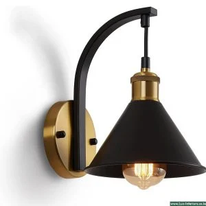 Wall Sconce Lamp – Vintage Industrial Design for Ambient Lighting – Indoor Bedroom & Living Room Fixture