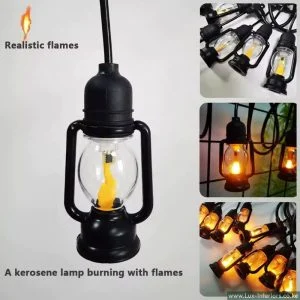 Outdoor String Lantern Lights – Vintage Waterproof Bulb Design for Garden, Patio & Events – 10m Length