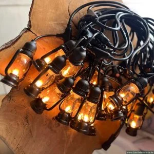 Outdoor String Lantern Lights – Vintage Waterproof Bulb Design for Garden, Patio & Events – 10m Length