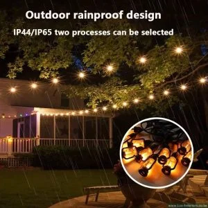 Outdoor String Lantern Lights – Vintage Waterproof Bulb Design for Garden, Patio & Events – 10m Length