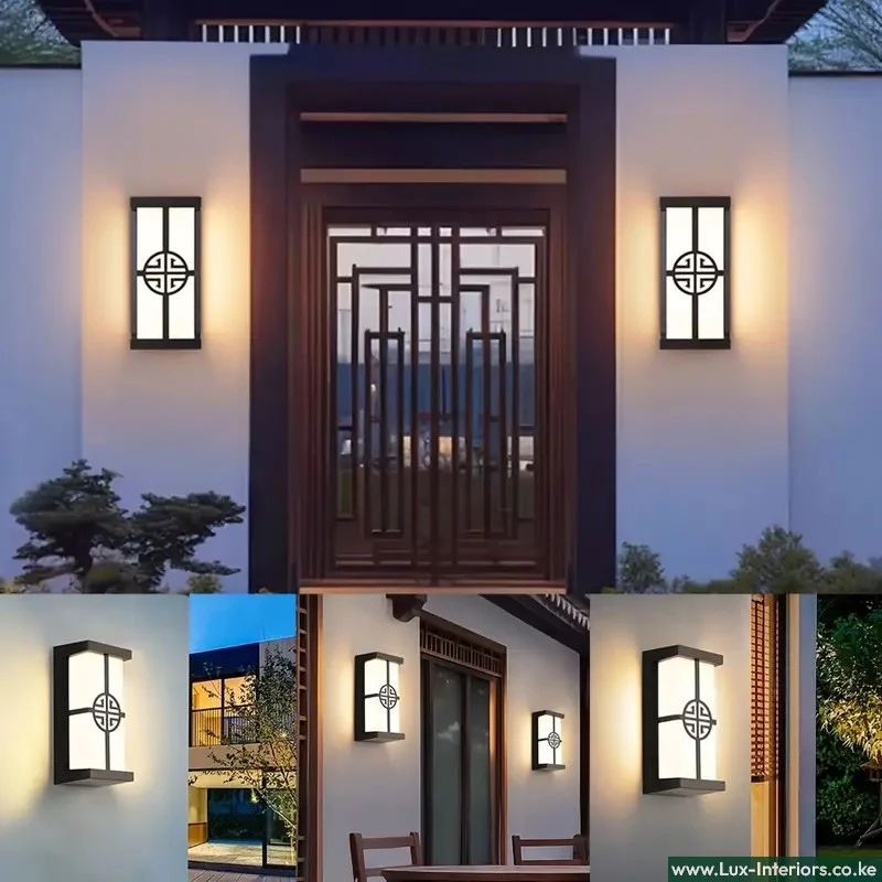 Outdoor LED Wall Lamp – Waterproof Tri-Color Lighting for Garden, Patio & Pathways – Modern Exterior Wall Fixture - Image 3