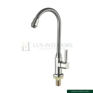 Brimix Kitchen Tap – Single Lever Stainless Steel Mixer with Smooth Water Control – Model 4830L Sink Faucet
