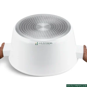 Edenburg Granite Marble Cookware Set – White 15-Piece Non-Stick Pots & Pans with Durable Stone Coating – Modern Home Kitchen Set