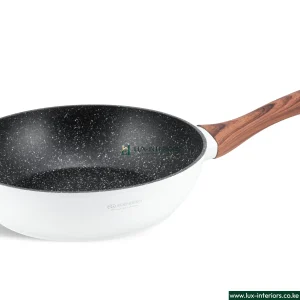 Edenburg Granite Marble Cookware Set – White 15-Piece Non-Stick Pots & Pans with Durable Stone Coating – Modern Home Kitchen Set