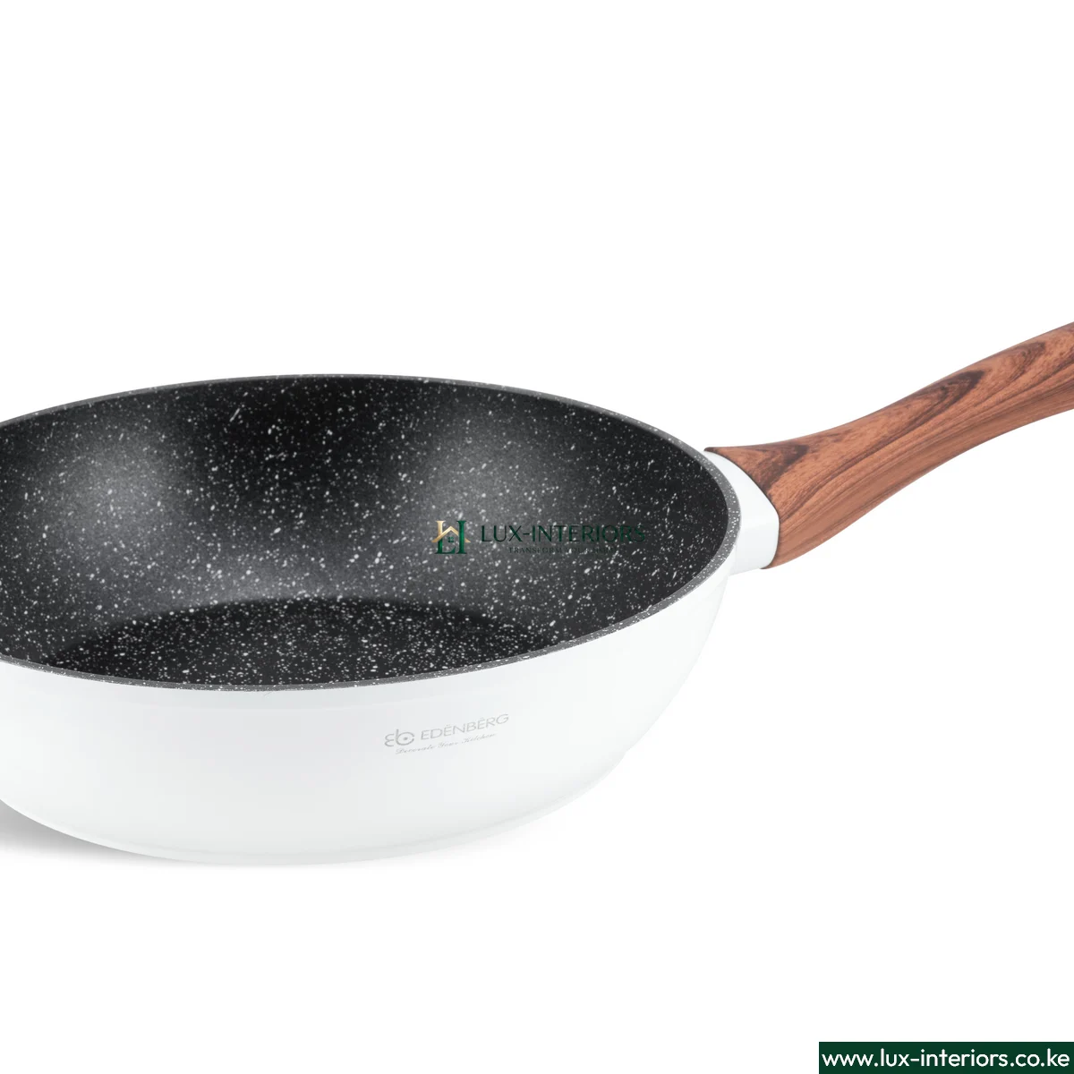 Edenburg Granite Marble Cookware Set – White 15-Piece Non-Stick Pots & Pans with Durable Stone Coating – Modern Home Kitchen Set - Image 25