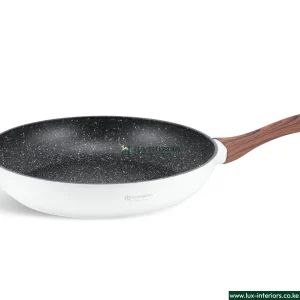 Edenburg Granite Marble Cookware Set – White 15-Piece Non-Stick Pots & Pans with Durable Stone Coating – Modern Home Kitchen Set