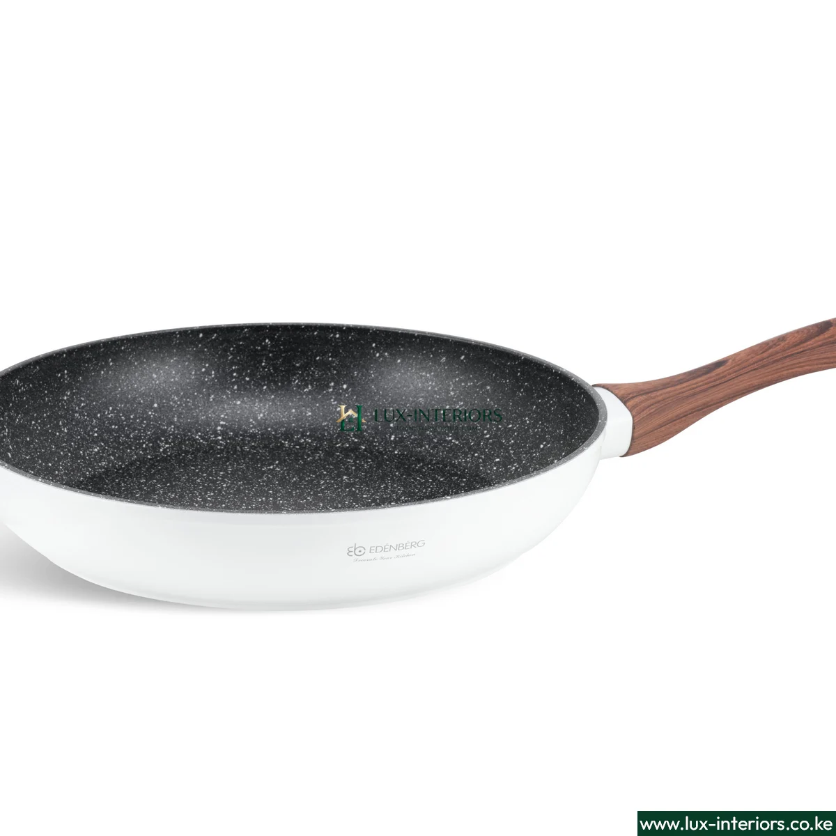 Edenburg Granite Marble Cookware Set – White 15-Piece Non-Stick Pots & Pans with Durable Stone Coating – Modern Home Kitchen Set - Image 8