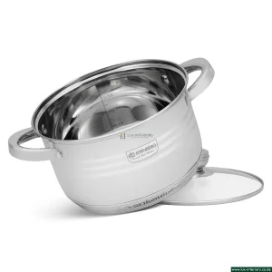 Edenburg Stainless Steel Cookware Set – Luxury 12-Piece Pan Collection – Induction & Gas Compatible Kitchen Set