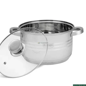 Edenburg Stainless Steel Cookware Set – Luxury 12-Piece Pan Collection – Induction & Gas Compatible Kitchen Set