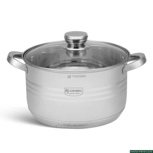 Edenburg Stainless Steel Cookware Set – Luxury 12-Piece Pan Collection – Induction & Gas Compatible Kitchen Set