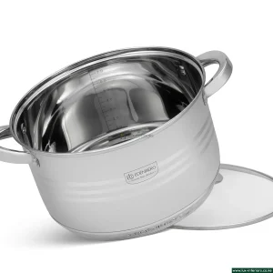 Edenburg Stainless Steel Cookware Set – Luxury 12-Piece Pan Collection – Induction & Gas Compatible Kitchen Set