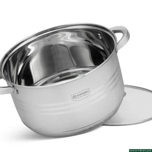 Edenburg Stainless Steel Cookware Set – Luxury 12-Piece Pan Collection – Induction & Gas Compatible Kitchen Set