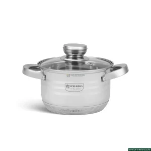 Edenburg Stainless Steel Cookware Set – Luxury 12-Piece Pan Collection – Induction & Gas Compatible Kitchen Set