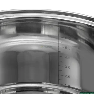 Edenburg Stainless Steel Cookware Set – Luxury 12-Piece Pan Collection – Induction & Gas Compatible Kitchen Set