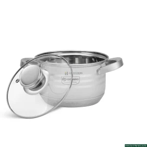 Edenburg Stainless Steel Cookware Set – Luxury 12-Piece Pan Collection – Induction & Gas Compatible Kitchen Set