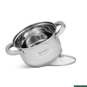 Edenburg Stainless Steel Cookware Set – Luxury 12-Piece Pan Collection – Induction & Gas Compatible Kitchen Set