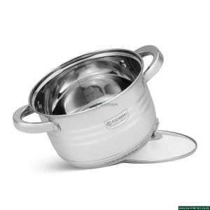 Edenburg Stainless Steel Cookware Set – Luxury 12-Piece Pan Collection – Induction & Gas Compatible Kitchen Set