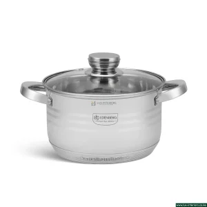 Edenburg Stainless Steel Cookware Set – Luxury 12-Piece Pan Collection – Induction & Gas Compatible Kitchen Set