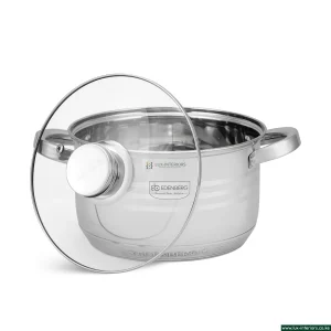 Edenburg Stainless Steel Cookware Set – Luxury 12-Piece Pan Collection – Induction & Gas Compatible Kitchen Set