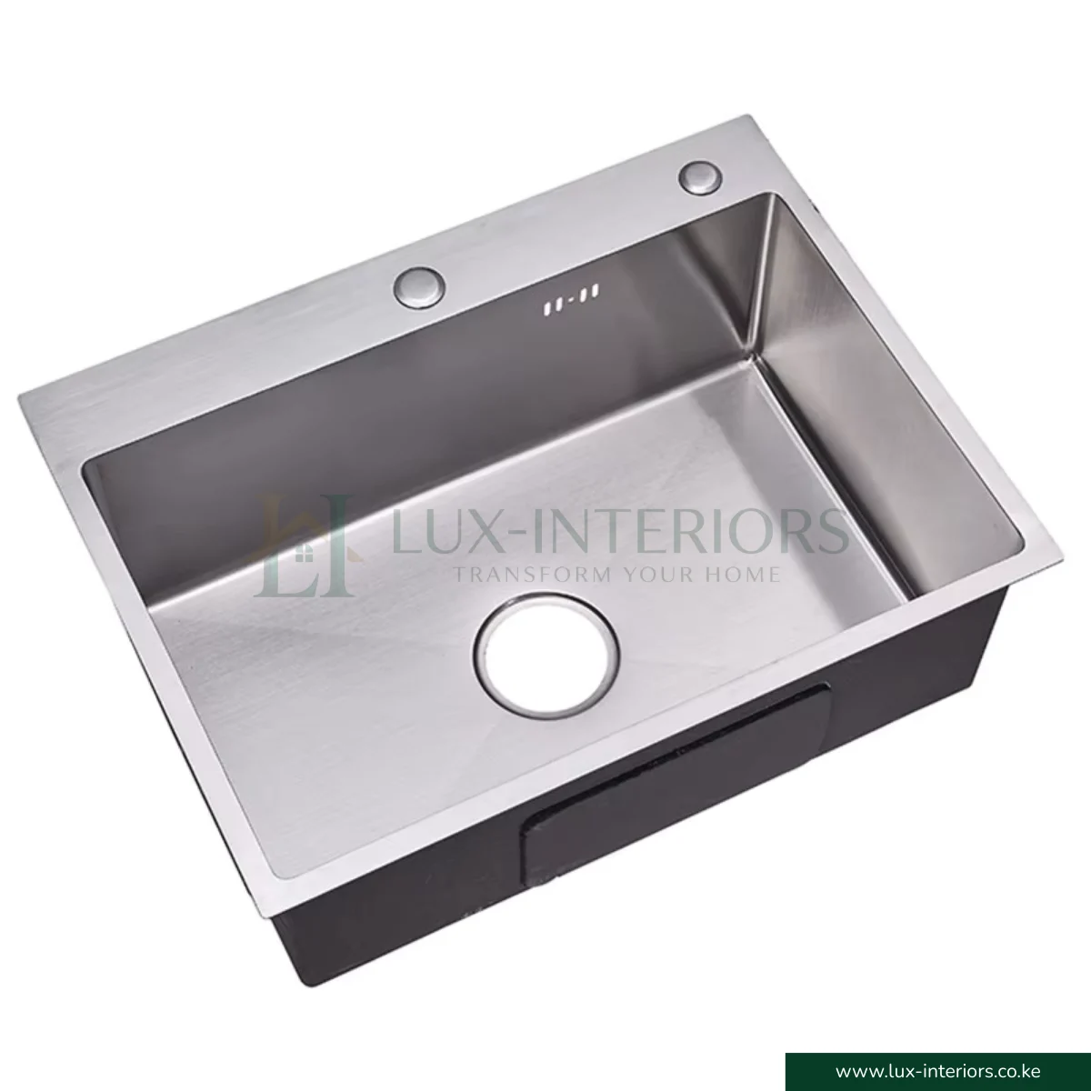Single Bowl Kitchen Sink – Satin Finish Stainless Steel with Integrated Soap Dispenser - Image 4