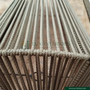 Wall Sconce Light – Rattan-Style Rope Design for Warm Ambient Lighting – Indoor Bedroom & Living Room Fixture