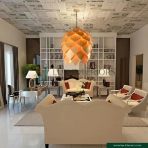 Wooden Pendant Light – Modern Acorn Shape with Natural Wood Finish – Indoor Ceiling Fixture for Dining & Living Rooms