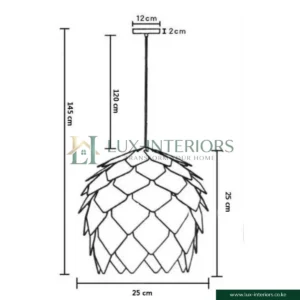 Wooden Pendant Light – Modern Acorn Shape with Natural Wood Finish – Indoor Ceiling Fixture for Dining & Living Rooms