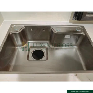 Premium Kitchen Sink Set – Large Single Bowl Handmade SUS304 Stainless Steel – Japanese Style