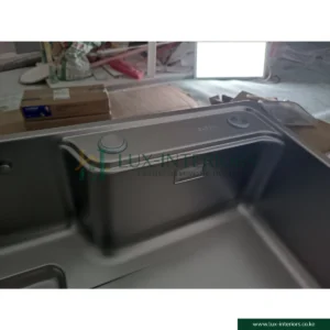 Premium Kitchen Sink Set – Large Single Bowl Handmade SUS304 Stainless Steel – Japanese Style