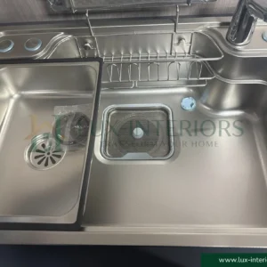 Premium Single Bowl Kitchen Sink Set – Handmade SUS304 Stainless Steel – Japanese Style