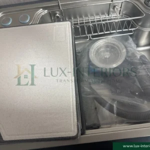 Premium Single Bowl Kitchen Sink Set – Handmade SUS304 Stainless Steel – Japanese Style